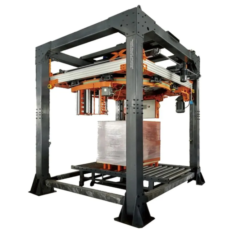 Paxum® X1300 high-speed fully automatic ring-type pallet wrapping machine with SIEMENS PLC and automated film cutting for high-volume Australian manufacturing and logistics operations